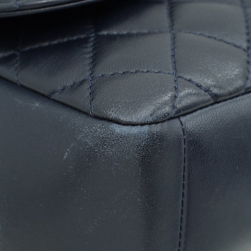 Chanel Navy Blue CC Diana Flap Bag