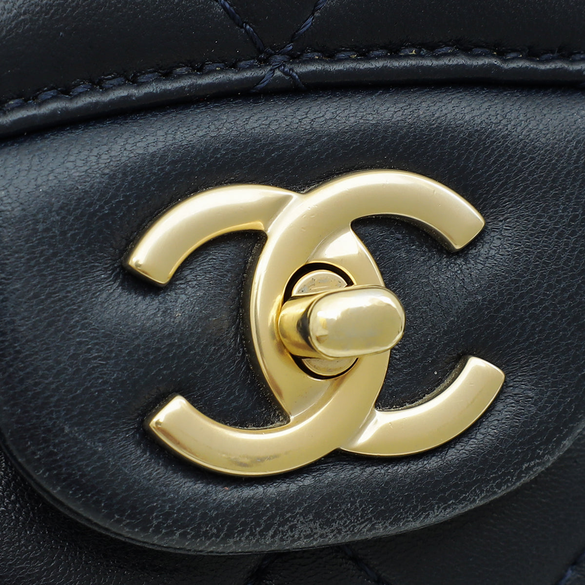 Chanel Navy Blue CC Diana Flap Bag