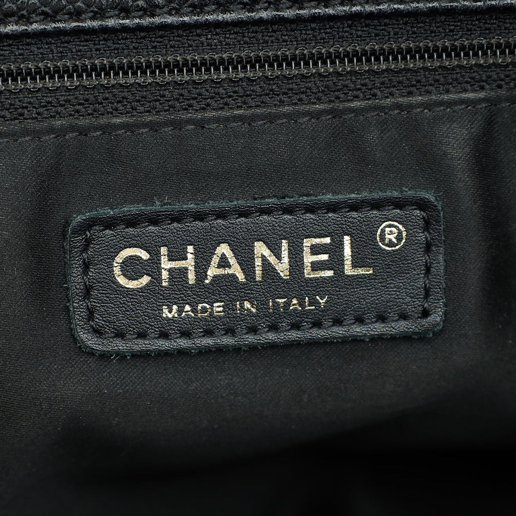 Chanel Black CC GST Medium Tote Bag