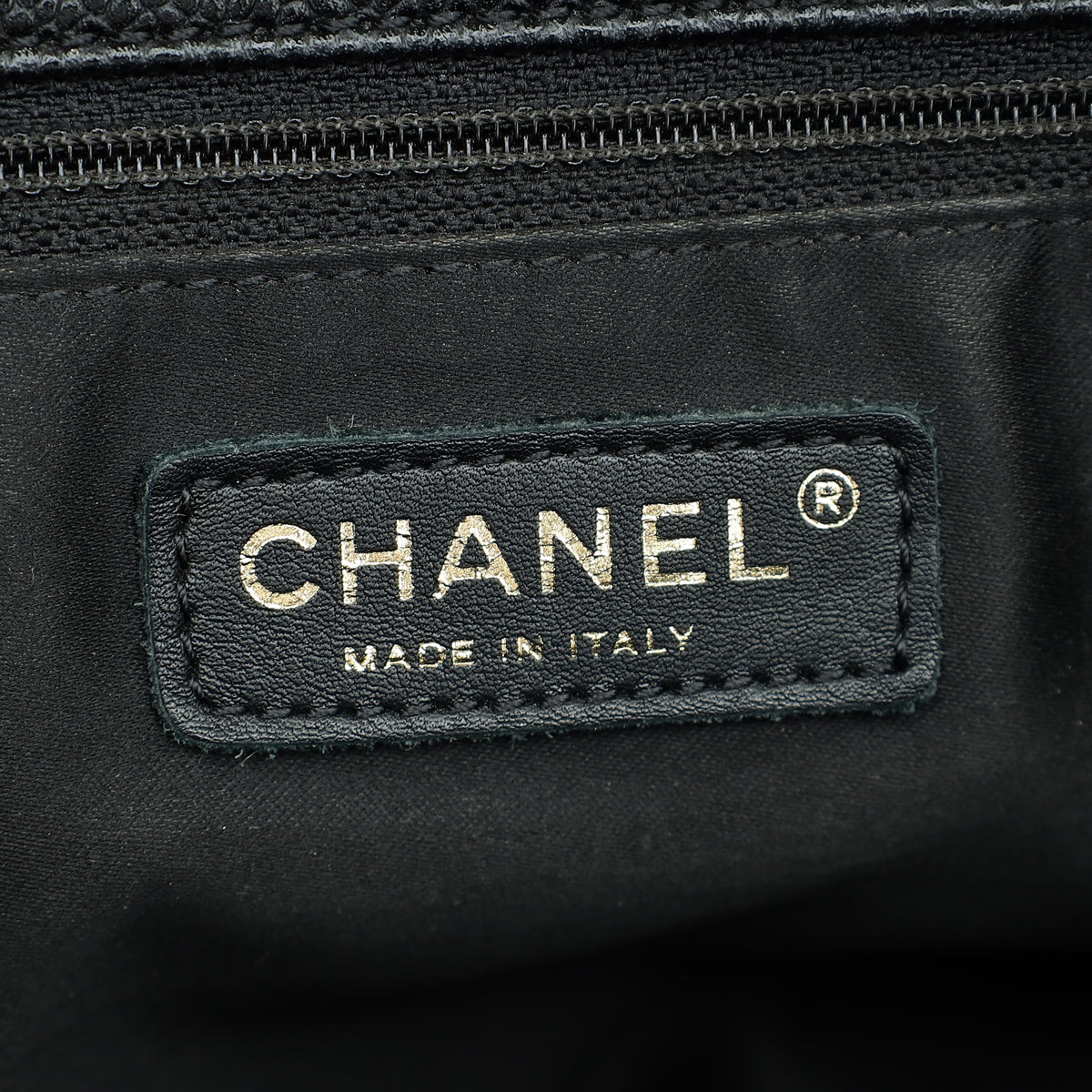 Chanel Black CC GST Medium Tote Bag