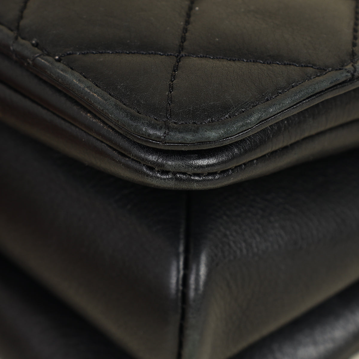 Chanel Black CC Top Handle Envelope Flap Bag