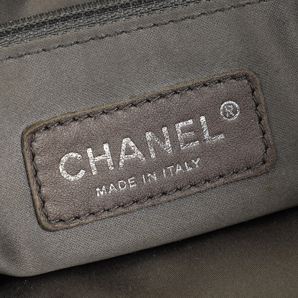 Chanel Indigo Blue CC Quilted Hidden Chain Bowler Bag