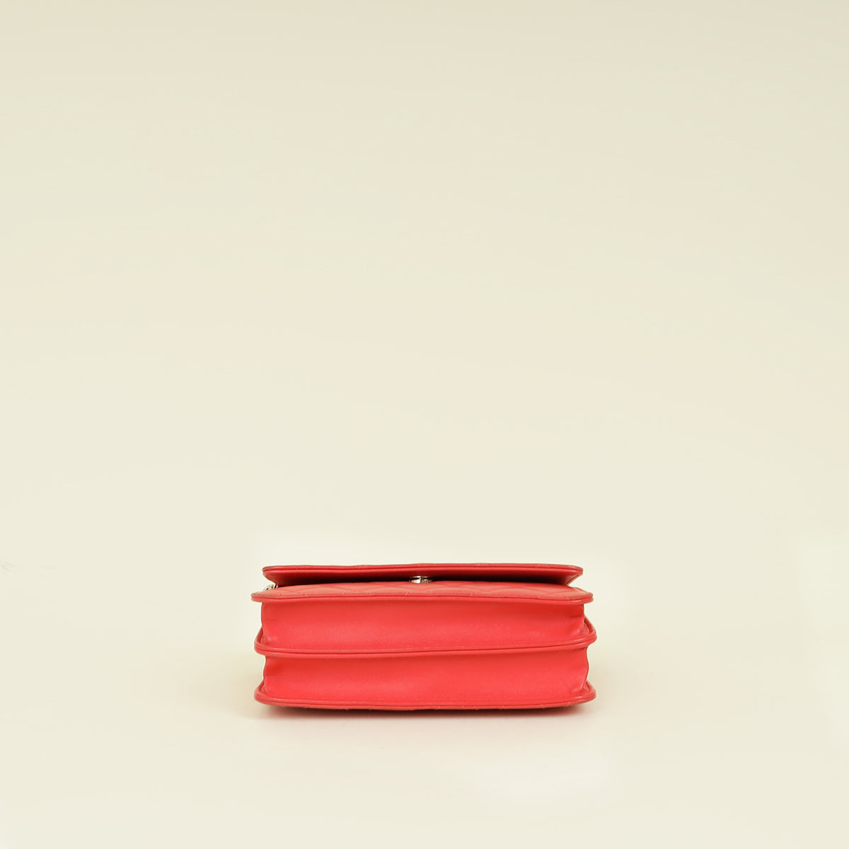 Chanel Red Square Wallet on Chain