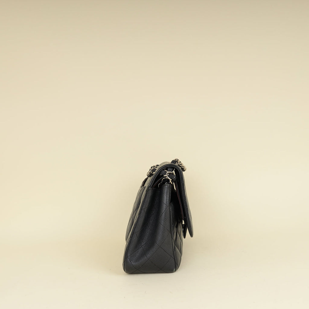 Chanel Black CC Classic Double Flap Jumbo Bag
