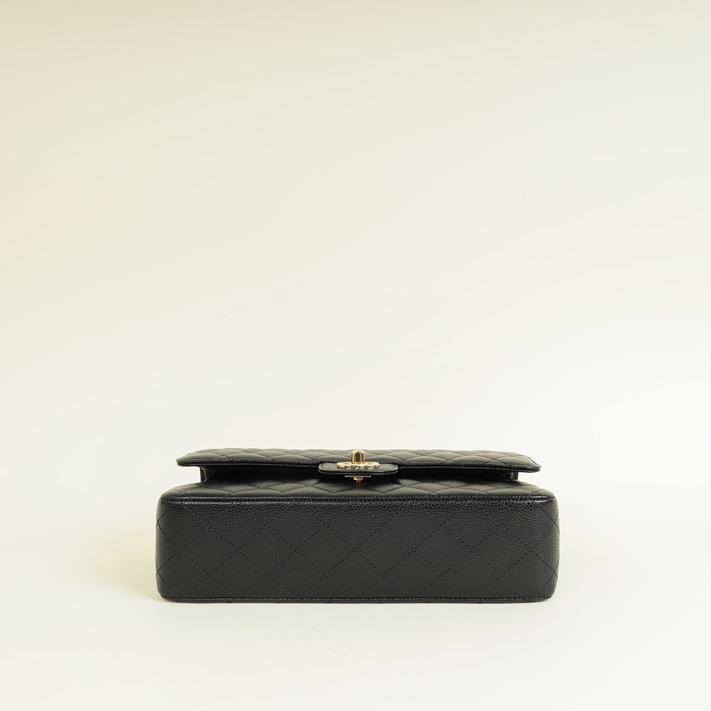Chanel Black CC Classic 11.12 Double Flap Medium Bag