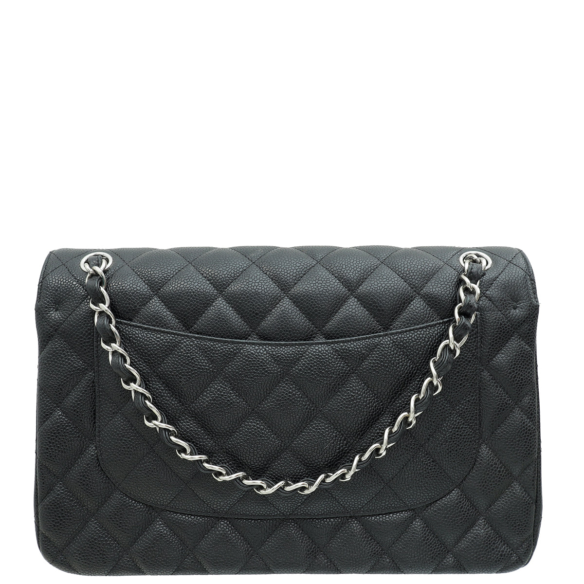 Chanel Black CC Classic Double Flap Jumbo Bag