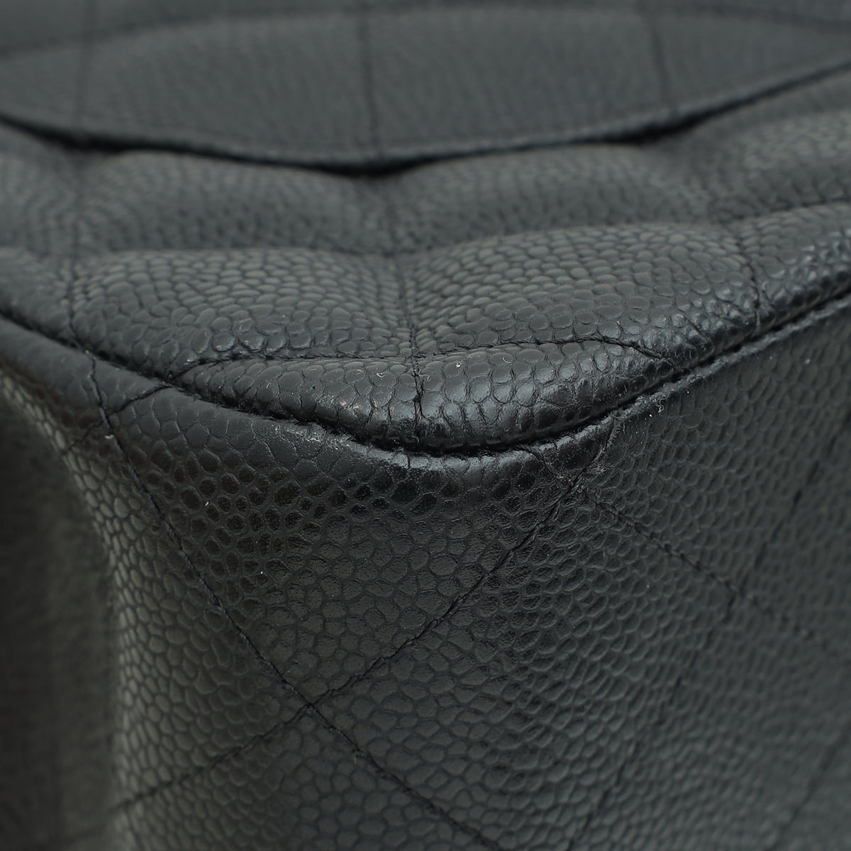Chanel Black CC Classic Double Flap Jumbo Bag