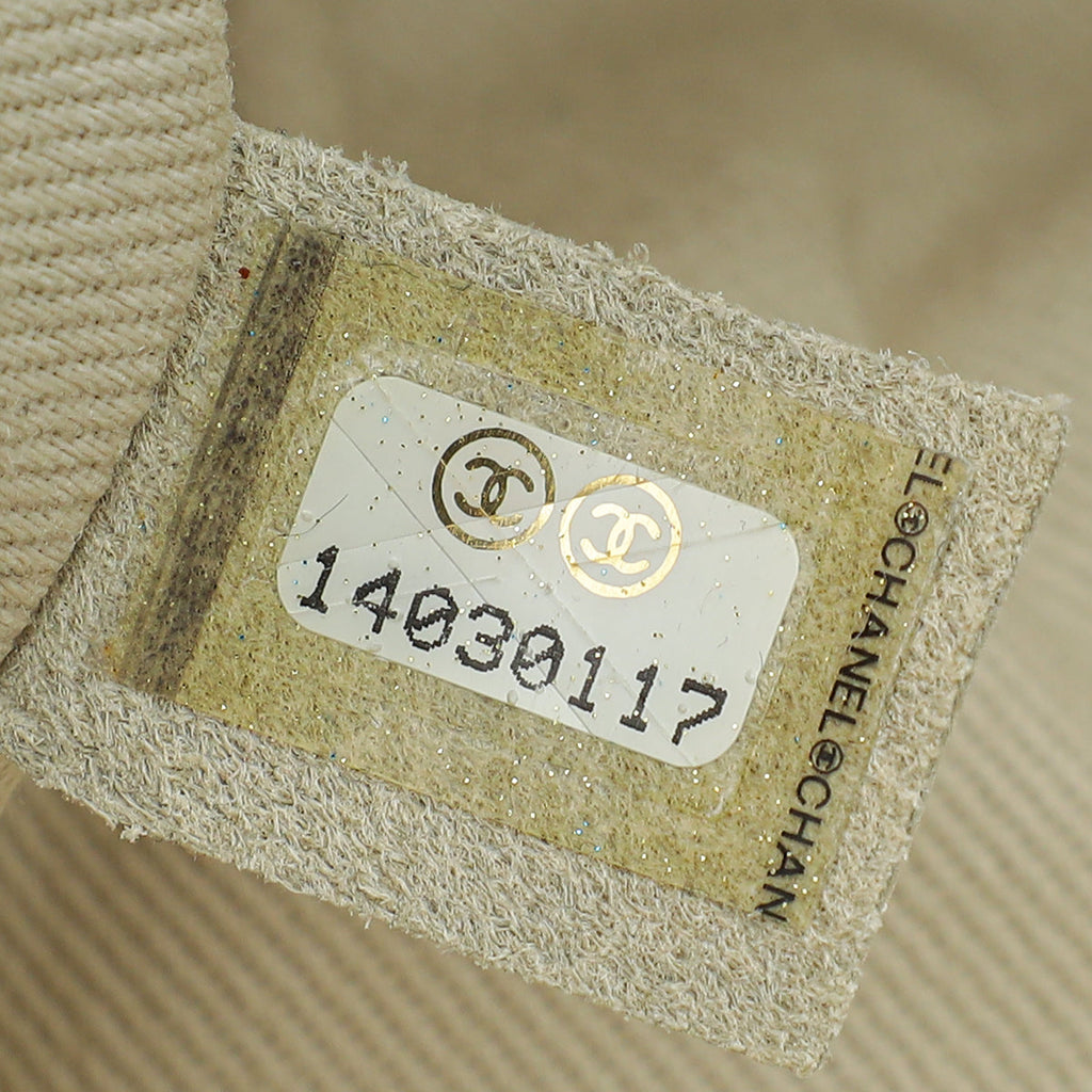 Chanel Metallic Silver Aged Ice Cube On the Rocks Flap Bag