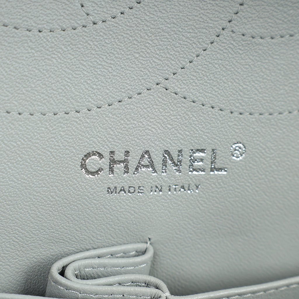 Chanel Grey 2.55 Reissue Double Flap Shimmer 227 Bag