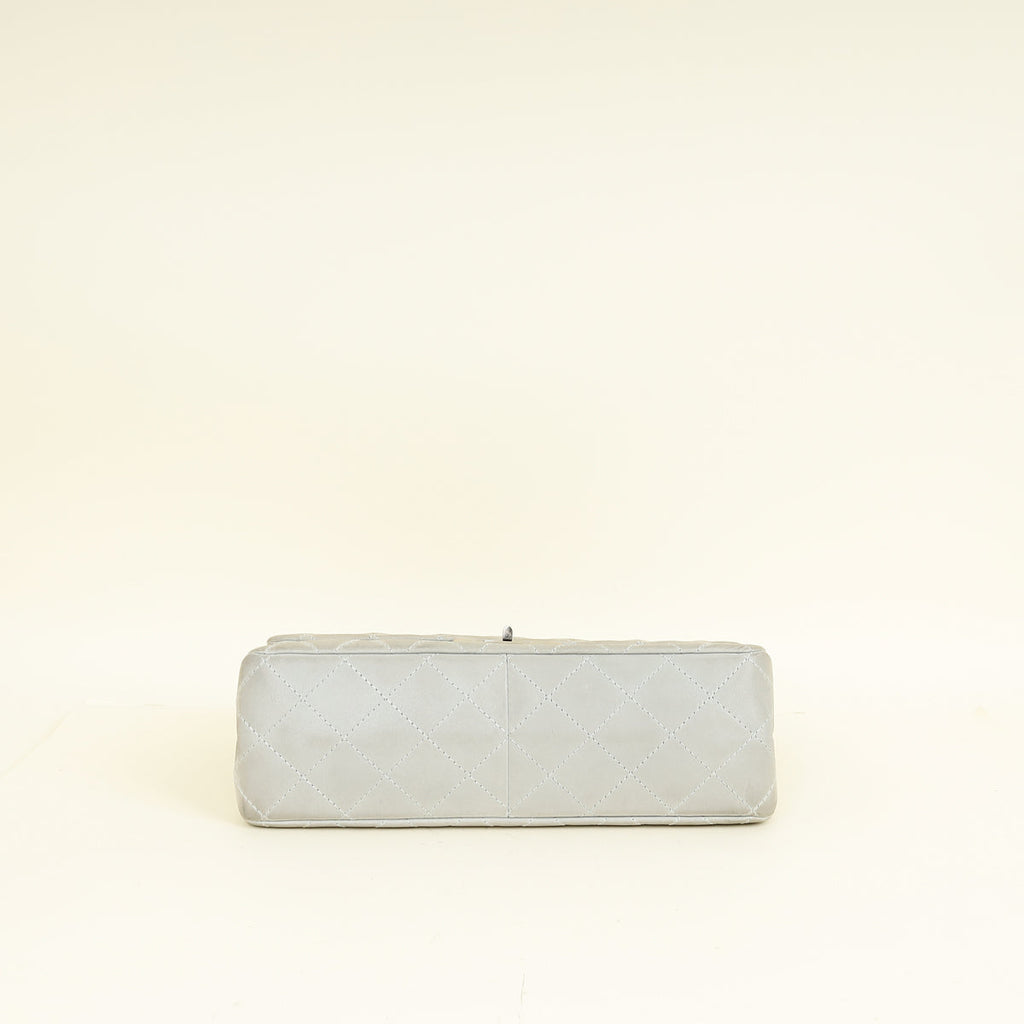 Chanel Grey 2.55 Reissue Double Flap Shimmer 227 Bag