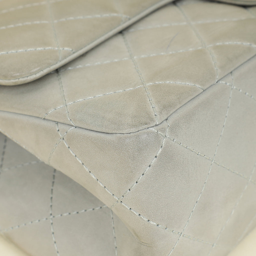 Chanel Grey 2.55 Reissue Double Flap Shimmer 227 Bag