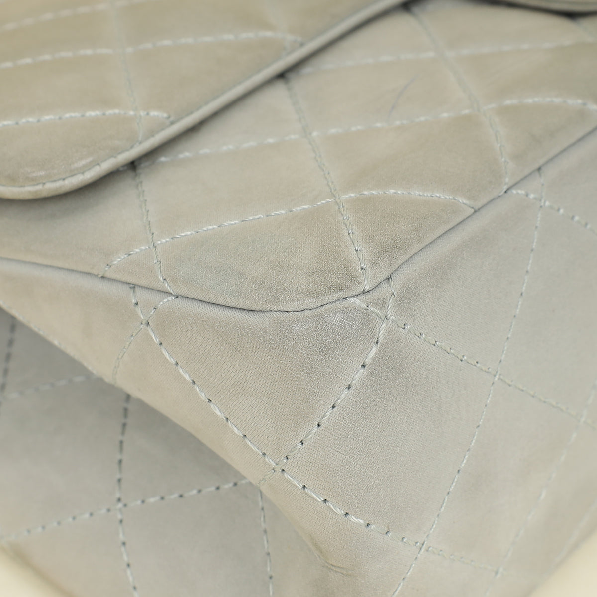 Chanel Grey 2.55 Reissue Double Flap Shimmer 227 Bag