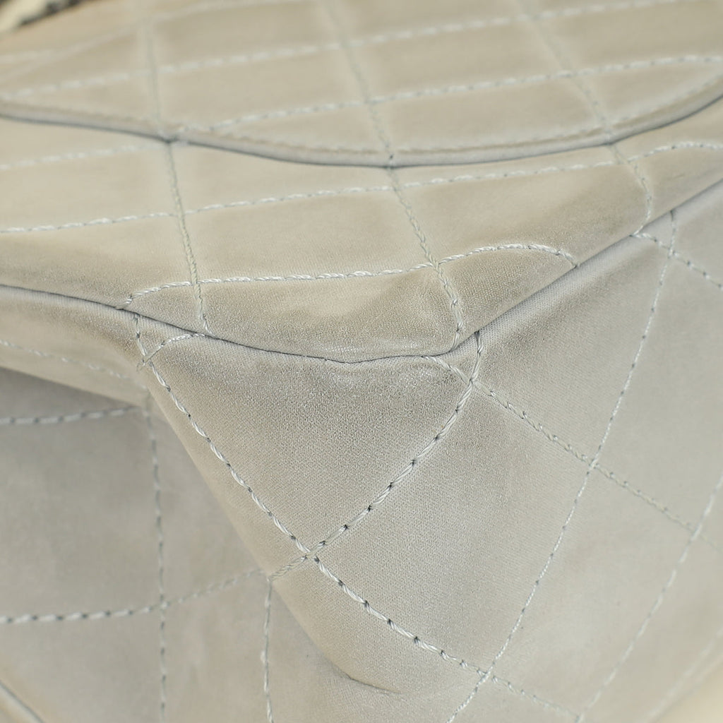 Chanel Grey 2.55 Reissue Double Flap Shimmer 227 Bag