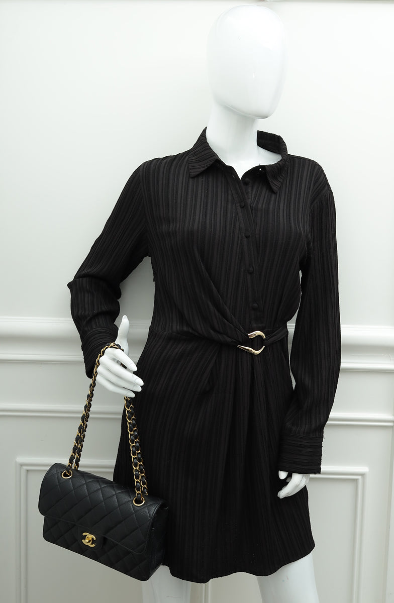 Chanel Black CC Classic Double Flap Small Bag