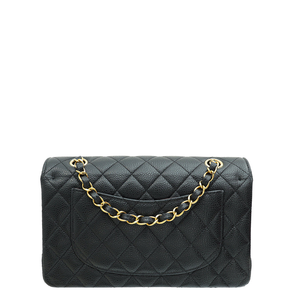 Chanel Black CC Classic Double Flap Small Bag