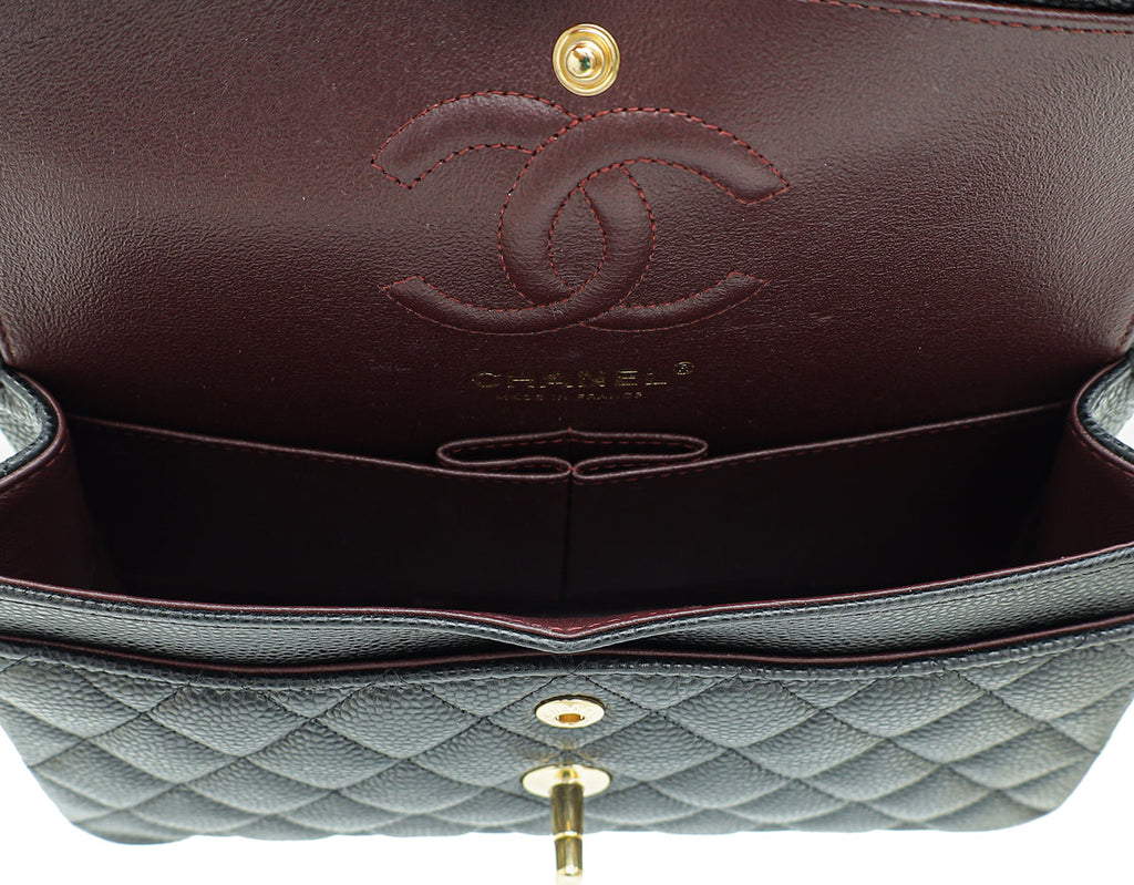 Chanel Black CC Classic Double Flap Small Bag