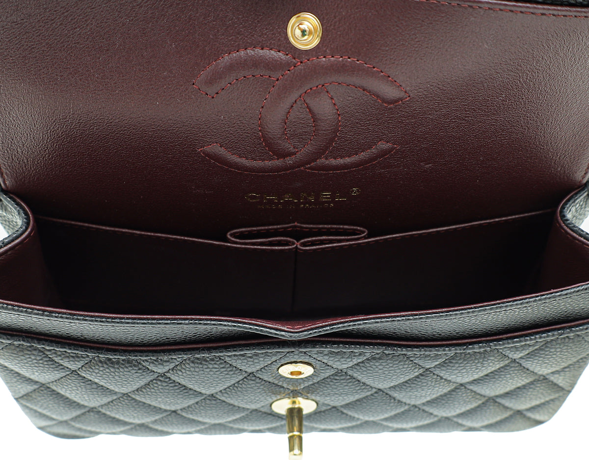 Chanel Black CC Classic Double Flap Small Bag