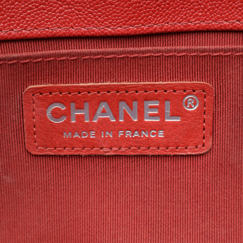Chanel Red Le Boy Medium Bag