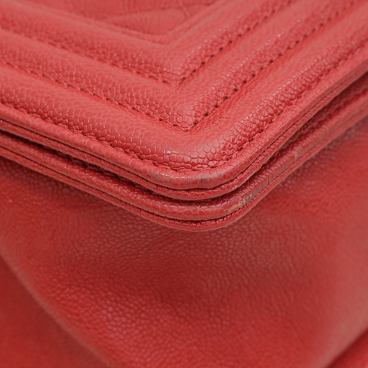 Chanel Red Le Boy Medium Bag