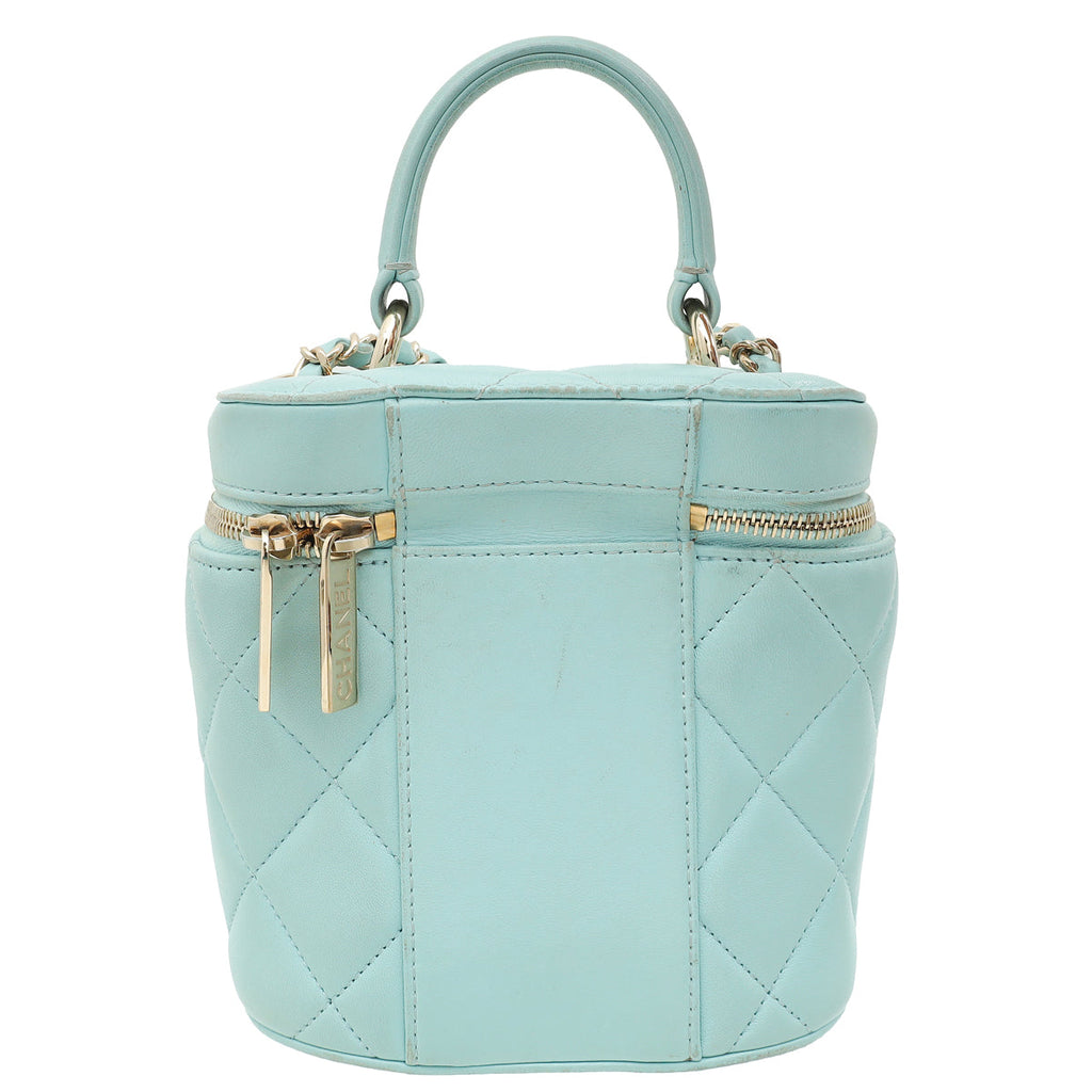Chanel Mint Green CC Trendy Vanity Case