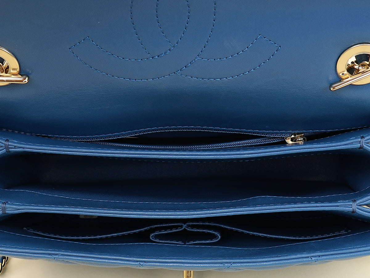 Chanel Blue Trendy Flap Bag