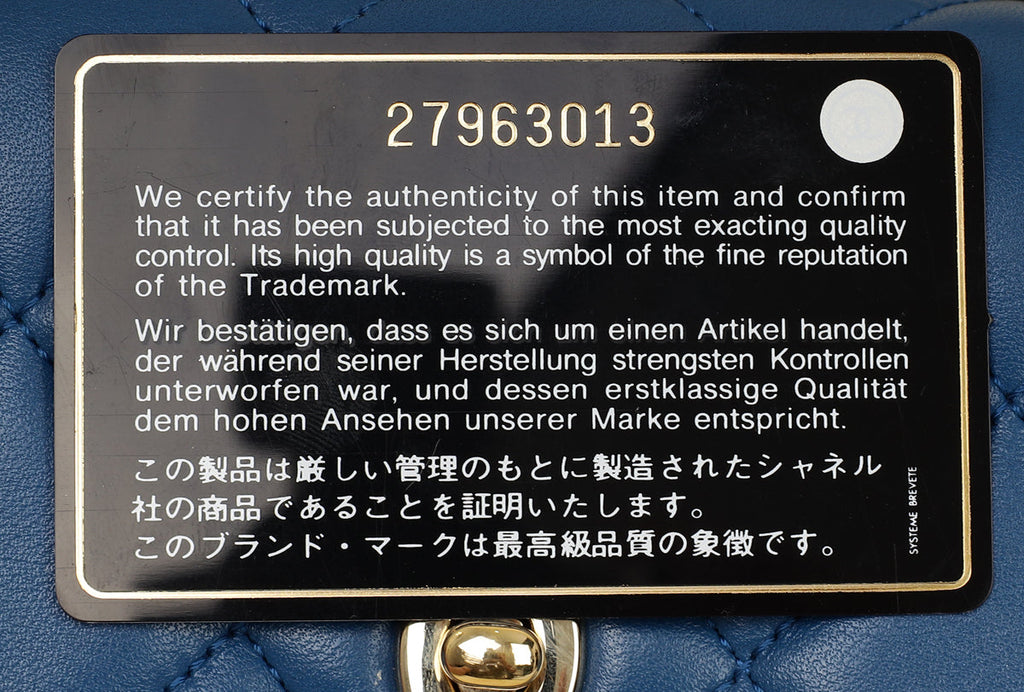 Chanel Blue Trendy Flap Bag
