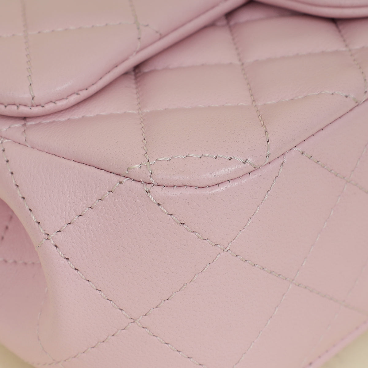 Chanel Rose Clair CC Camellia Crush Mini Rectangular Flap Bag