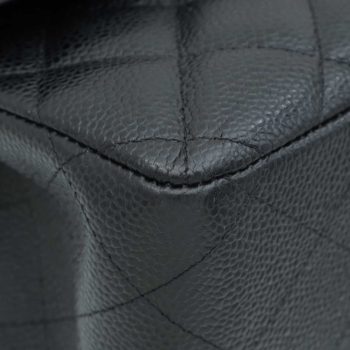 Chanel Black CC Classic Double Flap Jumbo Bag