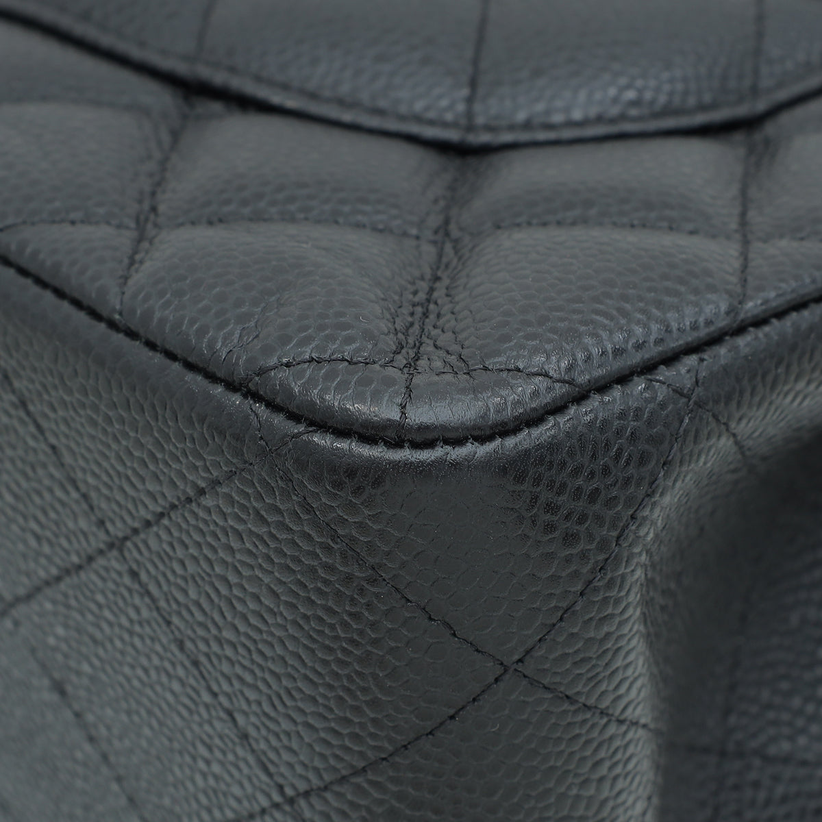 Chanel Black CC Classic Double Flap Jumbo Bag