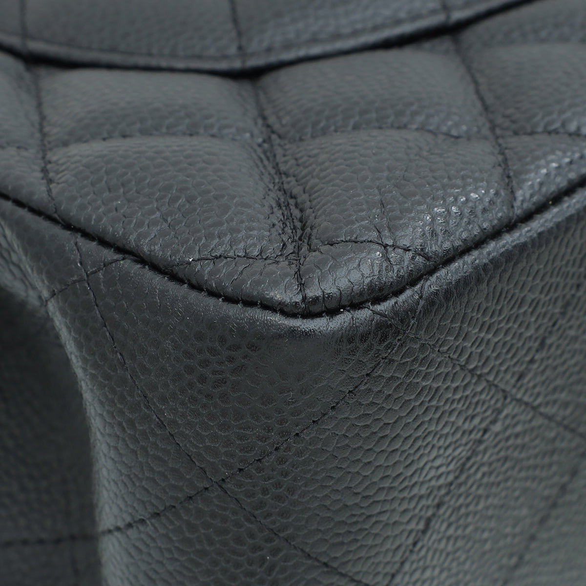 Chanel Black CC Classic Double Flap Jumbo Bag