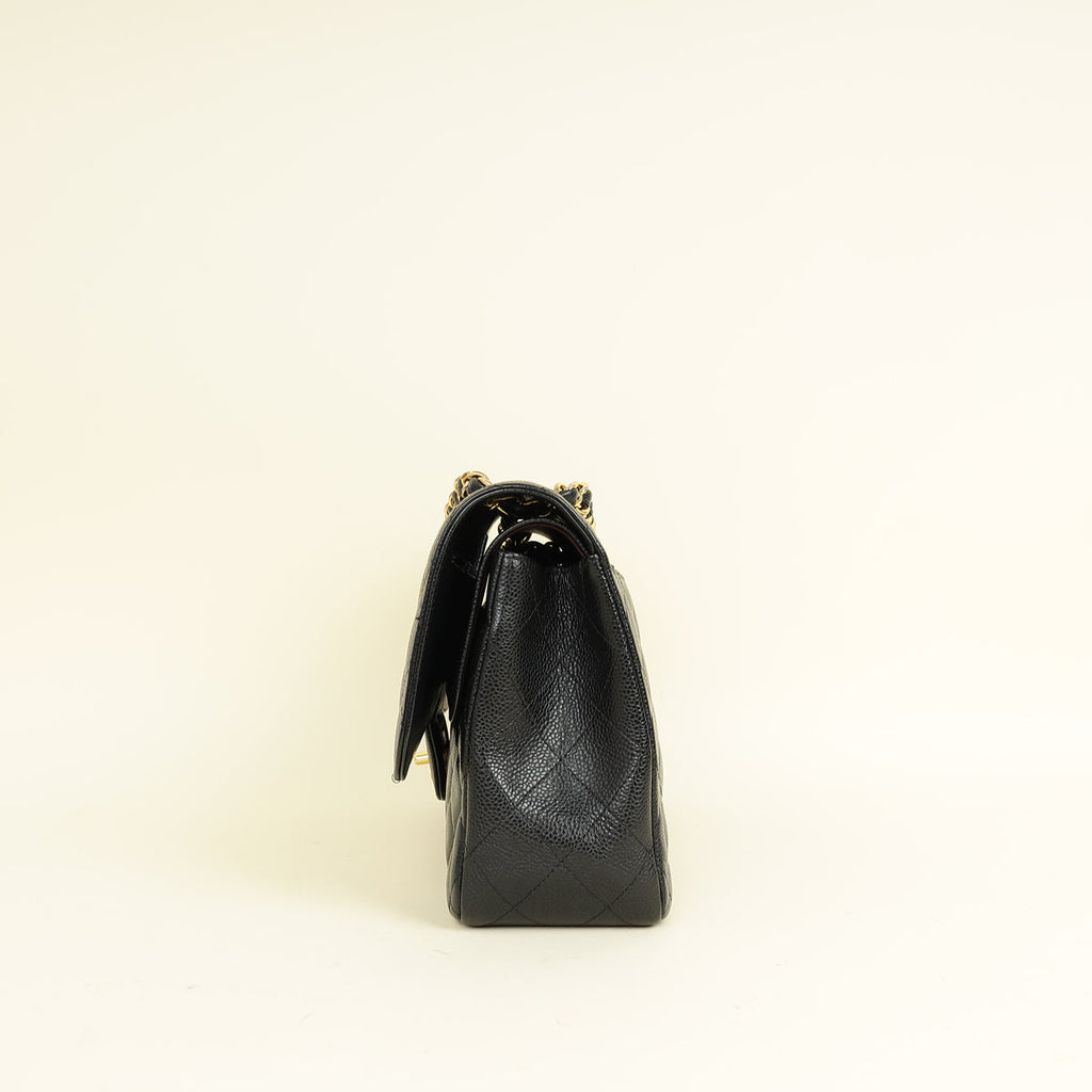 Chanel Black CC Classic Double Flap Jumbo Bag