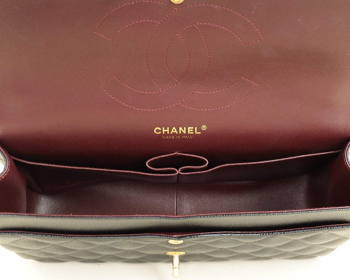 Chanel Black CC Classic Double Flap Jumbo Bag