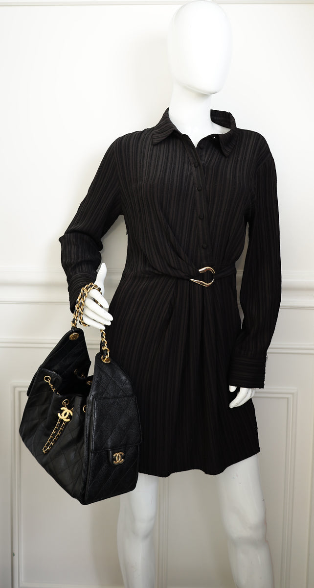 Chanel Black CC Chanel 25 Small Handbag