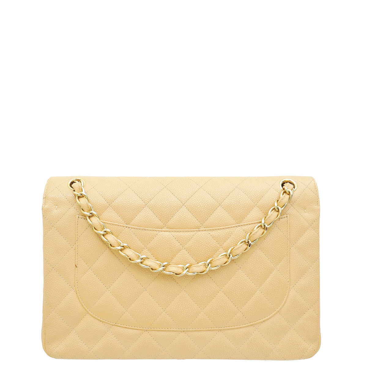 Chanel Beige CC Classic Double Flap Jumbo Bag
