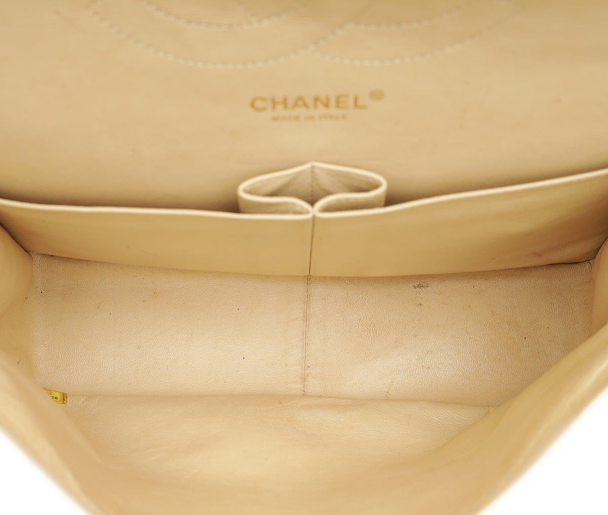 Chanel Beige CC Classic Double Flap Jumbo Bag