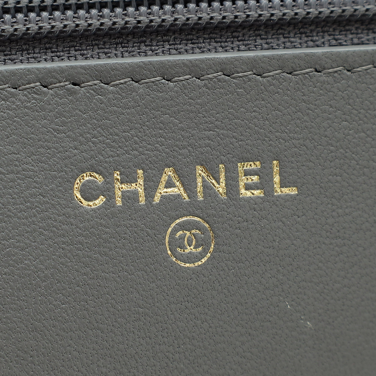 Chanel Grey CC 19 Wallet On Chain