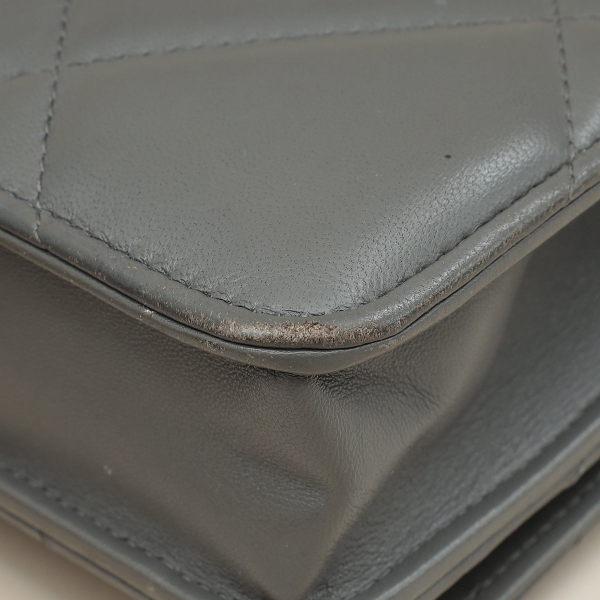 Chanel Grey CC 19 Wallet On Chain