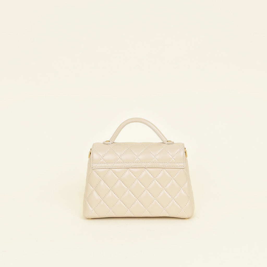 Chanel Beige Top Handle Small Flap Bag