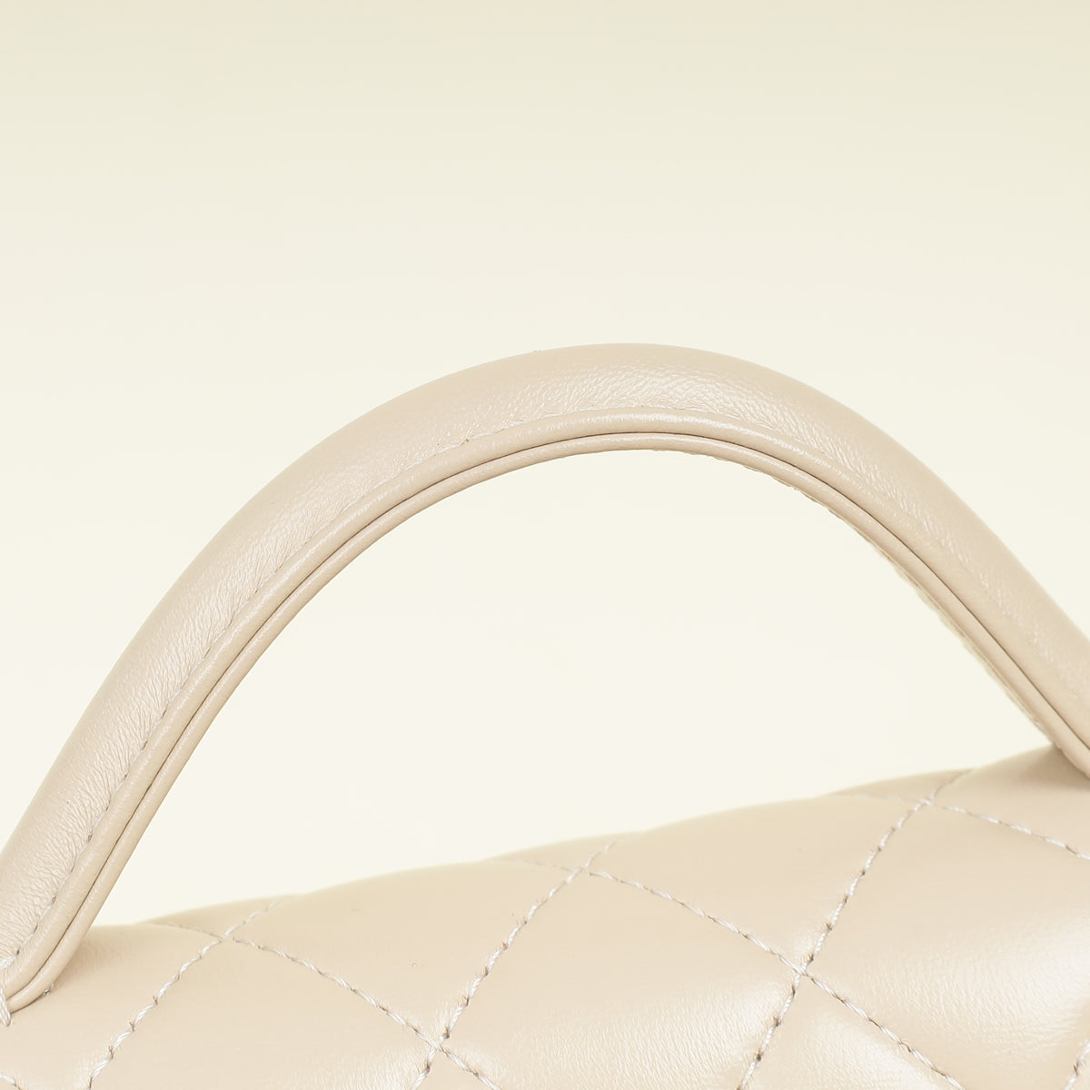 Chanel Beige Top Handle Small Flap Bag