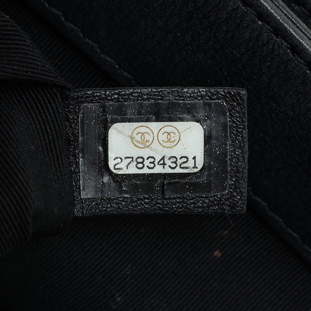 Chanel Black CC Top Handle Envelope Flap Bag