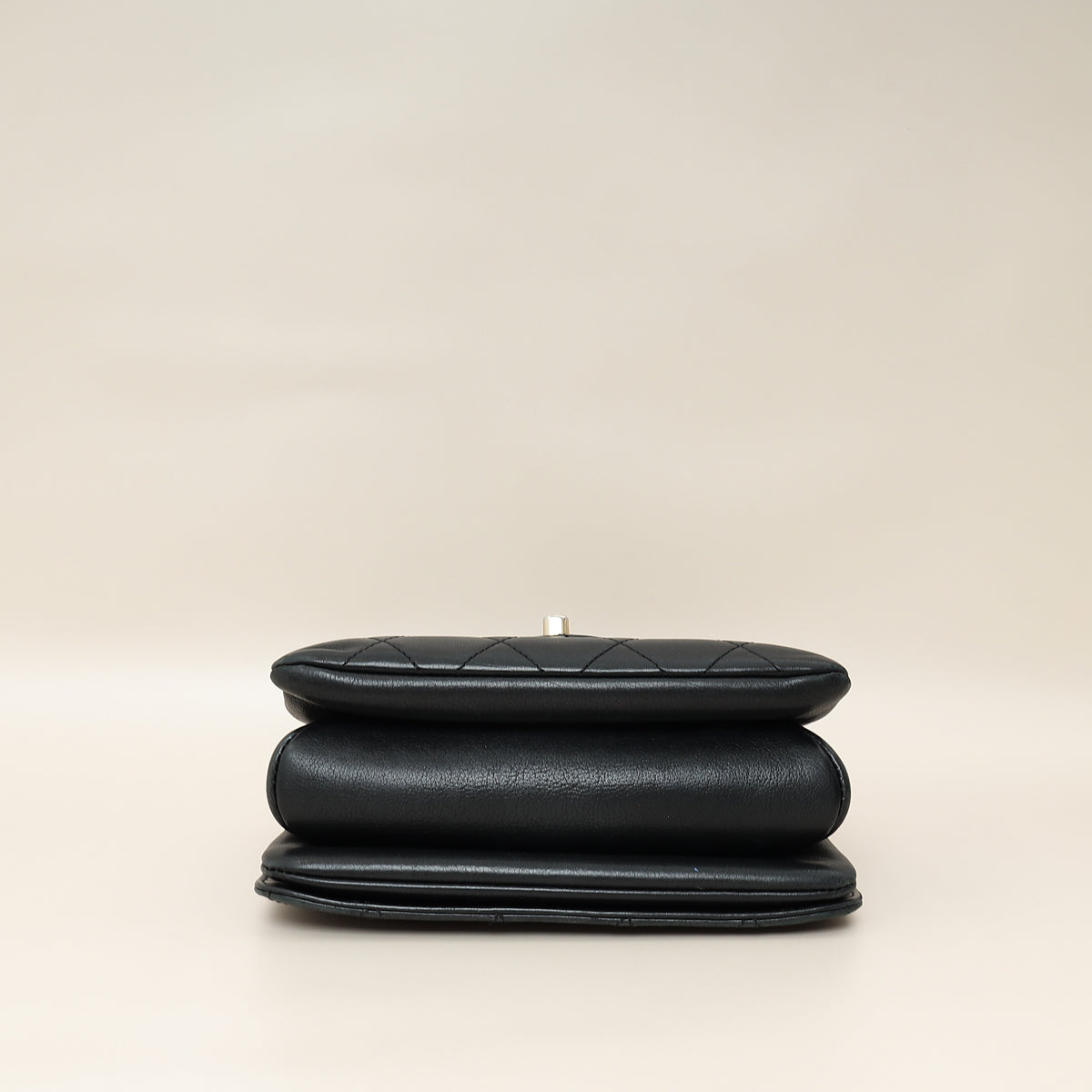 Chanel Black CC Top Handle Envelope Flap Bag
