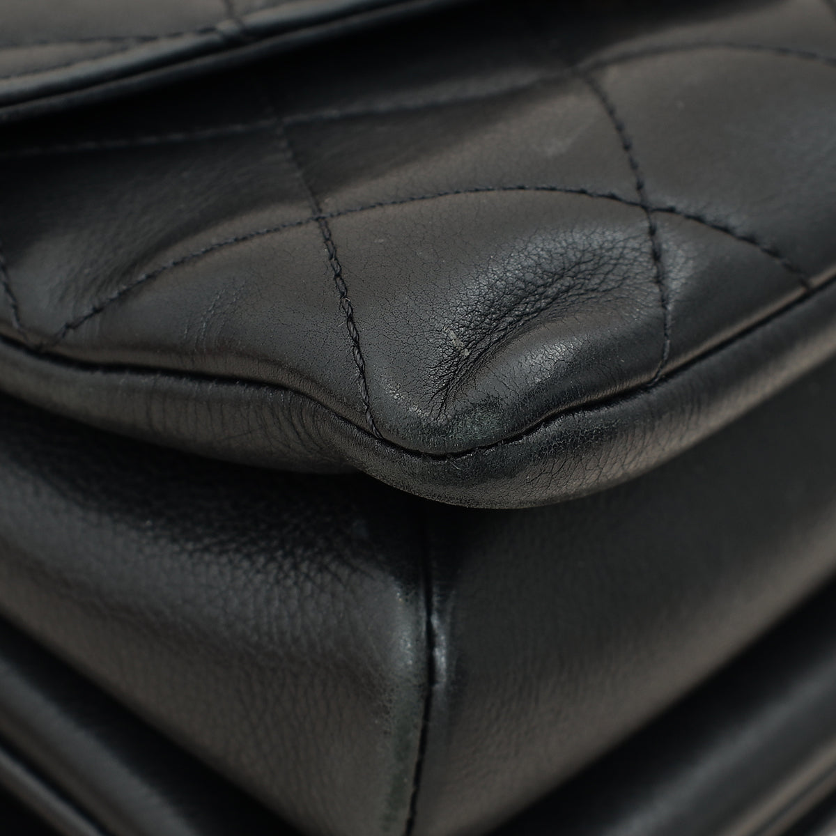 Chanel Black CC Top Handle Envelope Flap Bag