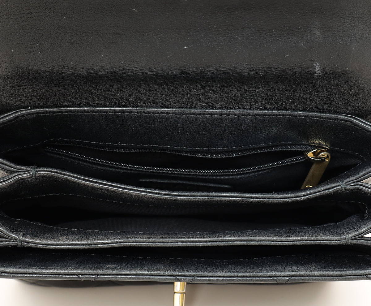 Chanel Black CC Top Handle Envelope Flap Bag