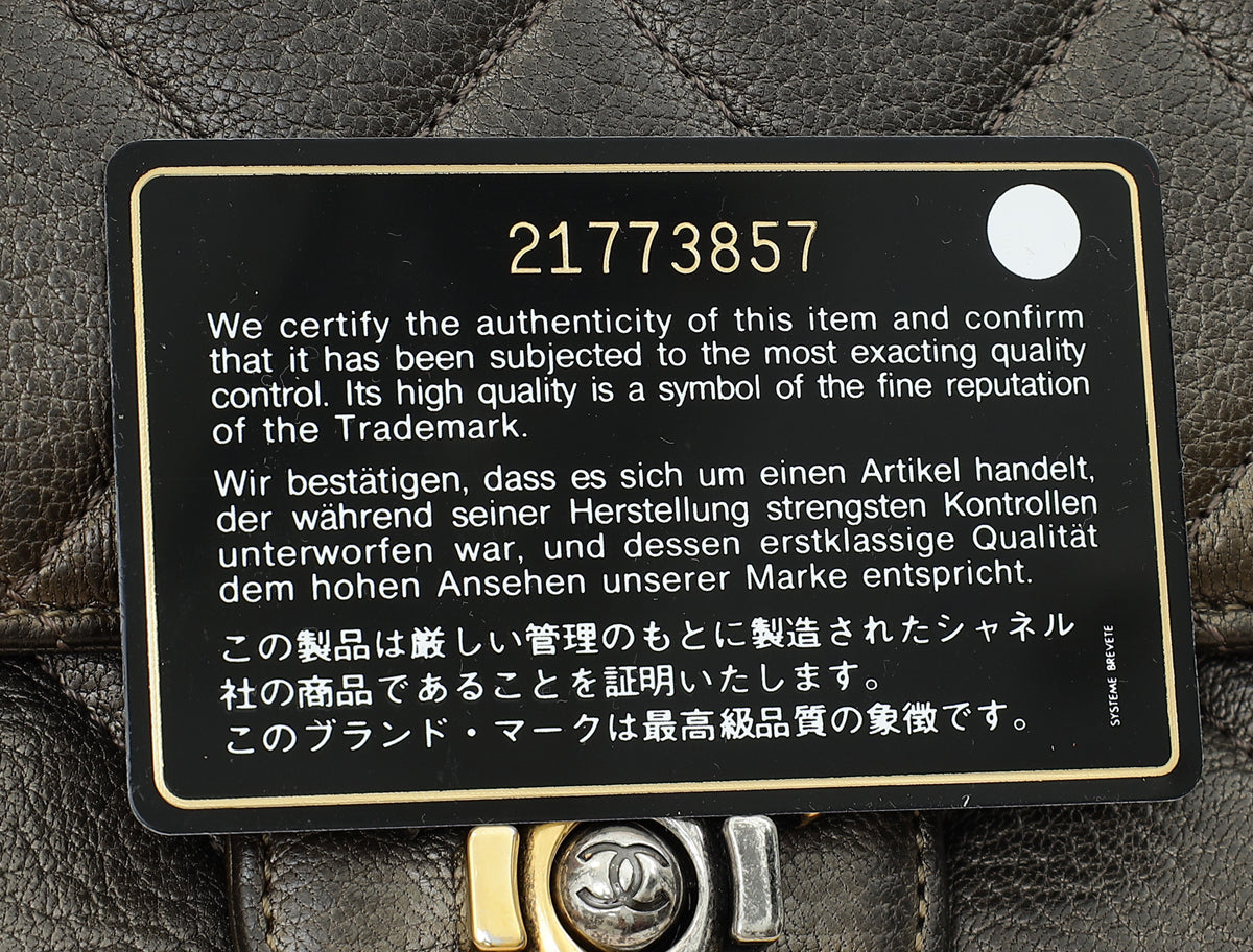 Chanel Bronze CC Perfect Edge Flap Bag