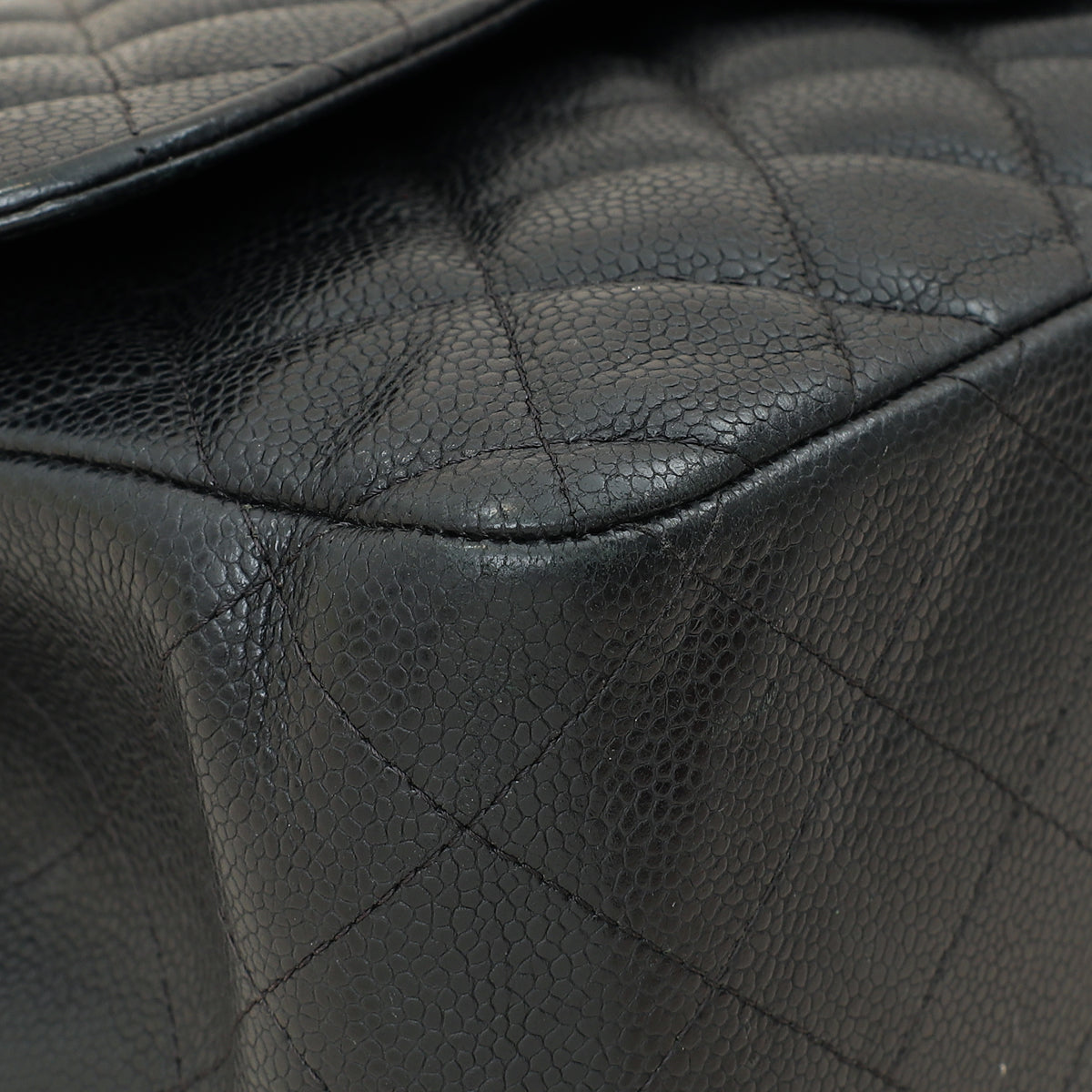 Chanel Black CC Classic Double Flap Jumbo Bag