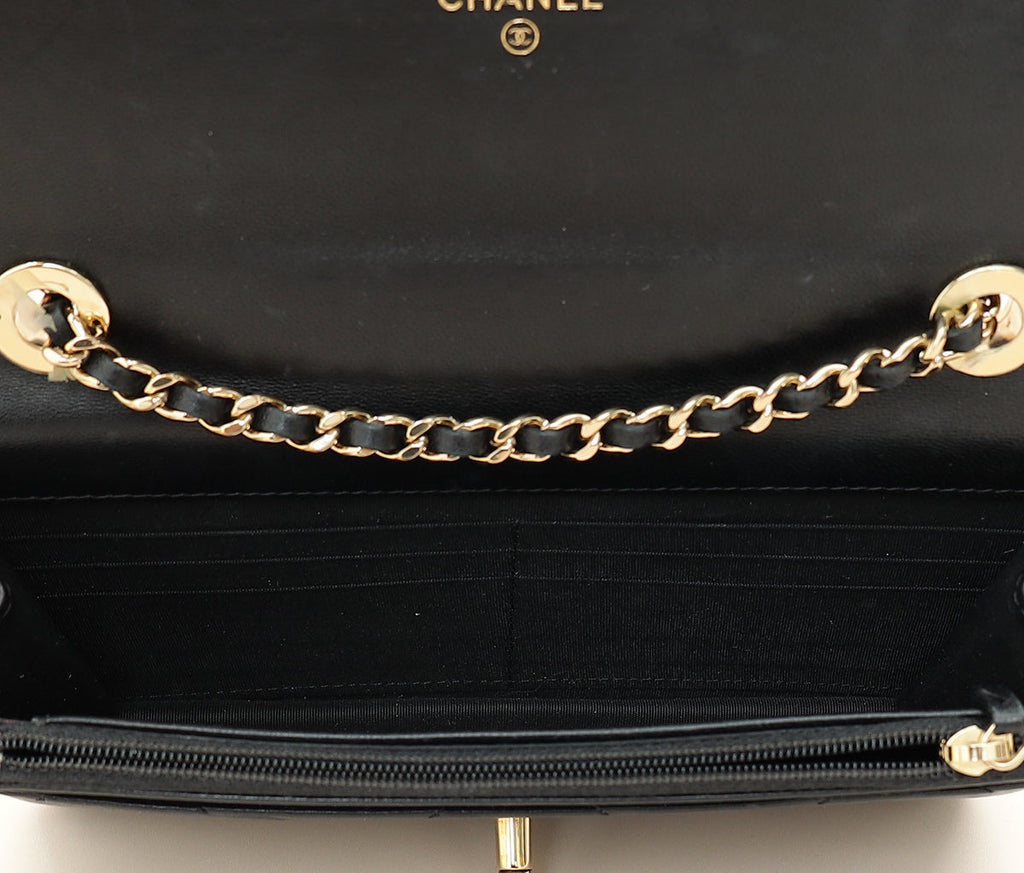 Chanel Black CC Trendy Wallet on Chain
