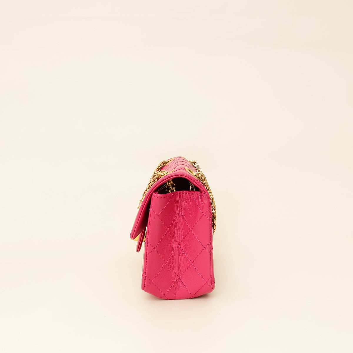 Chanel Fuchsia Aged Quilted 2.55 Reissue Mini Flap Bag