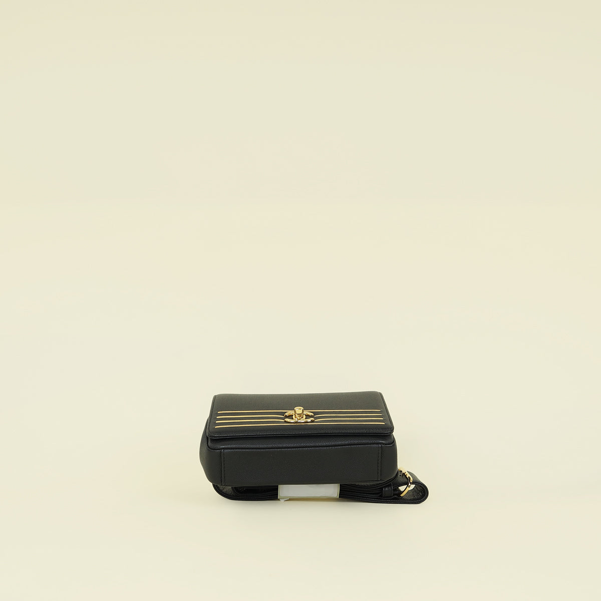 Chanel Black CC Captain Gold Belt Bag
