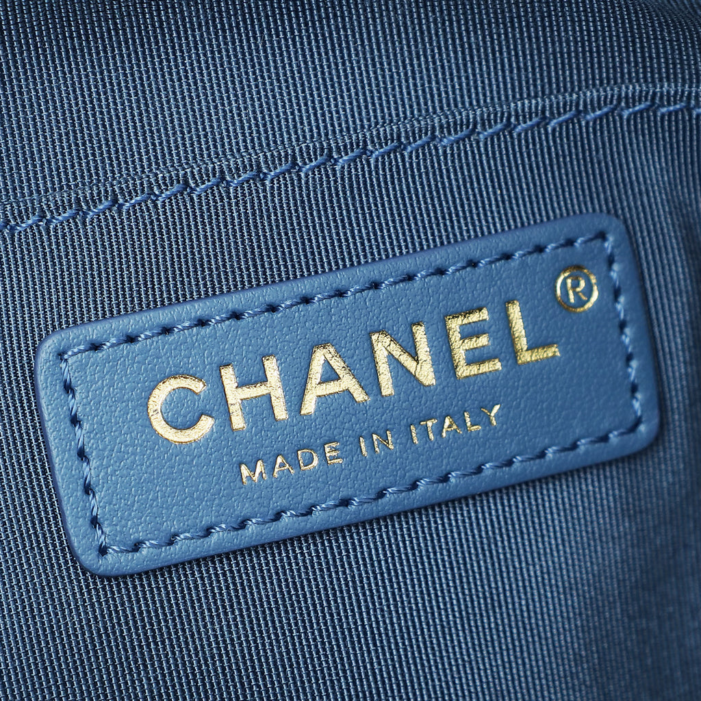 Chanel Metallic Light Blue Casual Trip Belt Bag