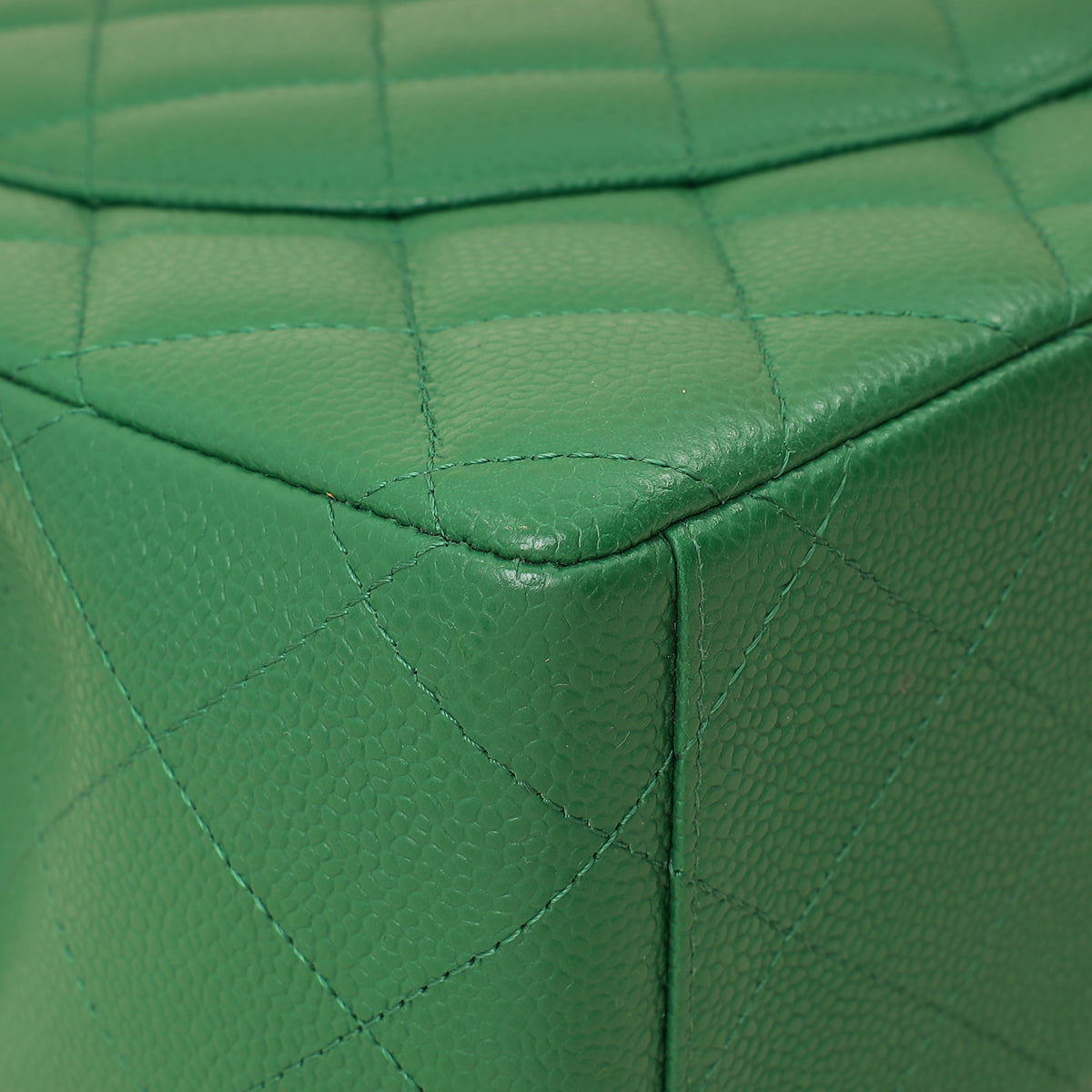 Chanel Green Classic Maxi Double Flap Bag